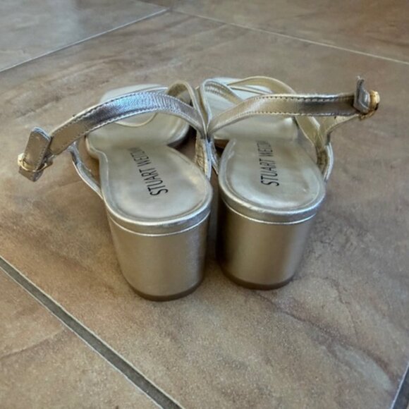 Stuart Weitzman Oasis 50 Block Heel Sandals sz 7 - Picture 4 of 6